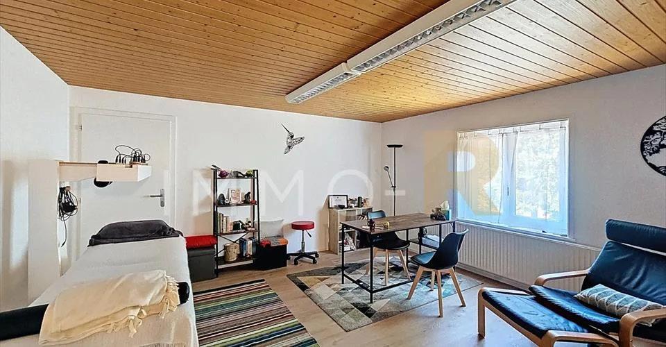 Immeuble mixte au centre de Semsales