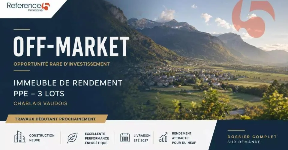 Immeuble de rendement neuf Off-Market avec rendement attractif