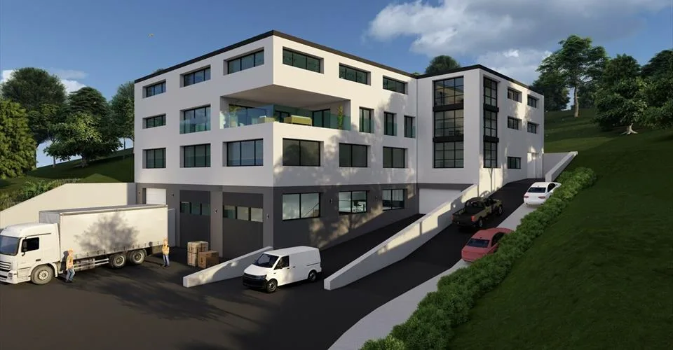 Immeuble multifonction, bureaux et grands dépôts , vue lac panoramique