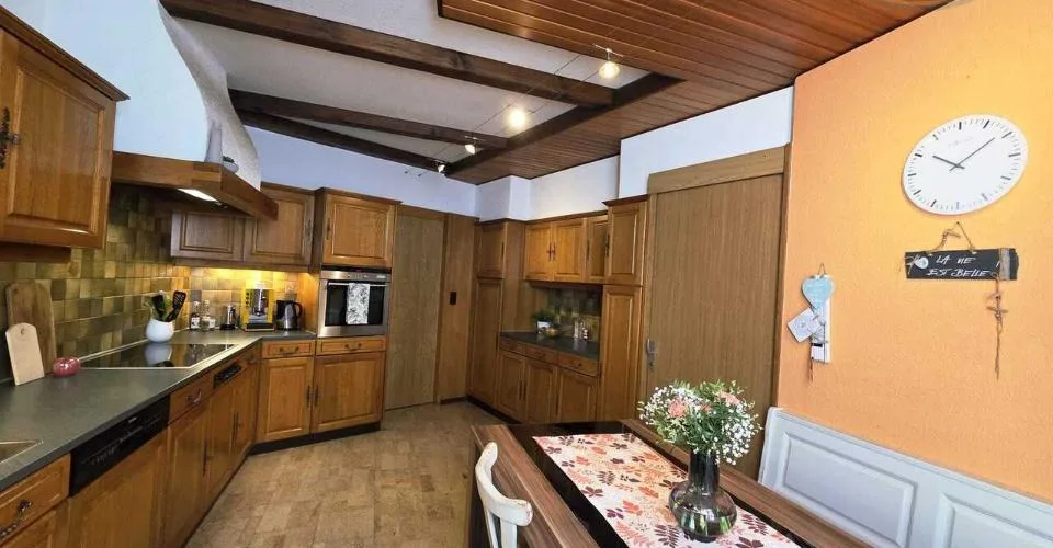 Immeuble avec un grand appartement, laboratoire et logement