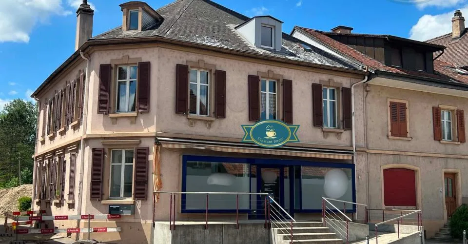 Immeuble avec un grand appartement, laboratoire et logement