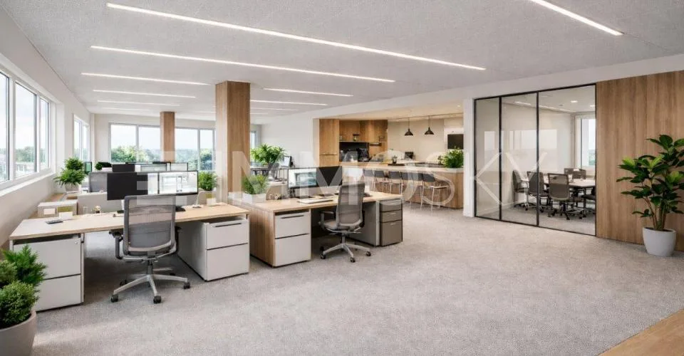 Rohbau-Bürofläche im Neubau