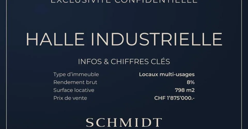 Un investissement stratégique - locaux multi-usages (bureaux,