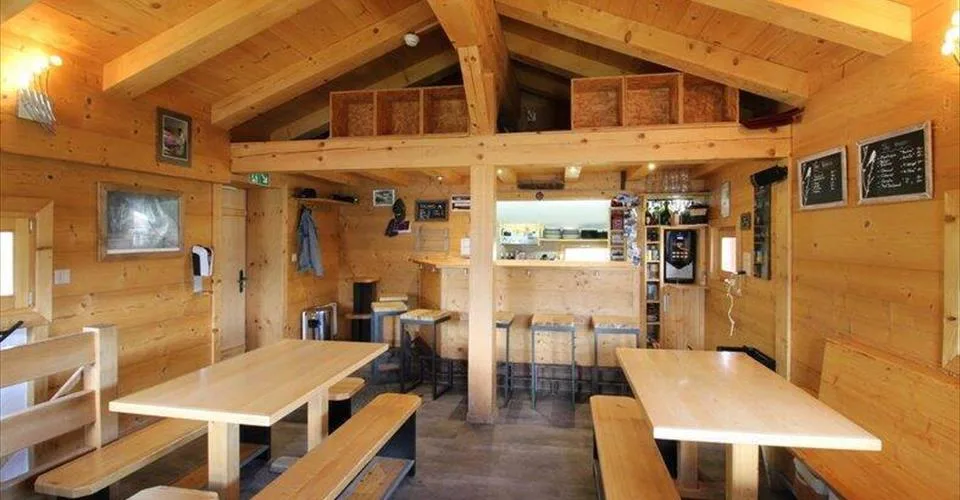 Magnifique restaurant sur les pistes de ski