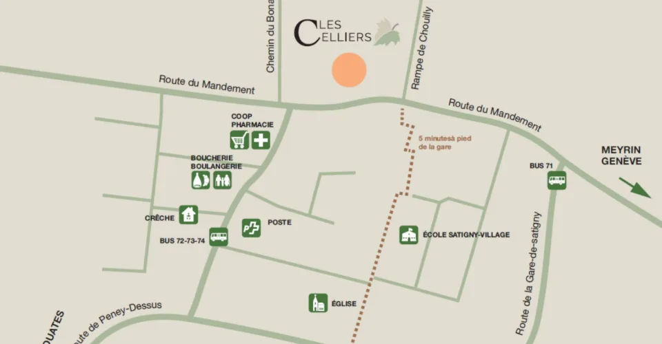Satigny - Nouveau quartier contemporain et durable