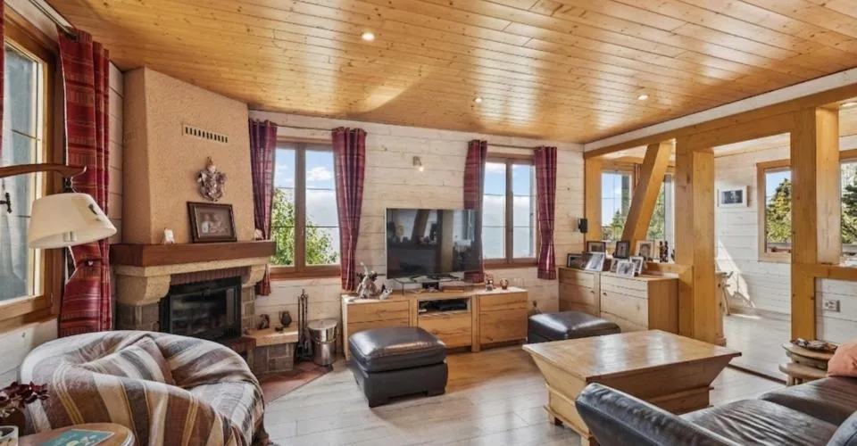 Chalet ristrutturato sulle alture di Gryon, studio indipendente, vista panoramica – foto 14 di 22