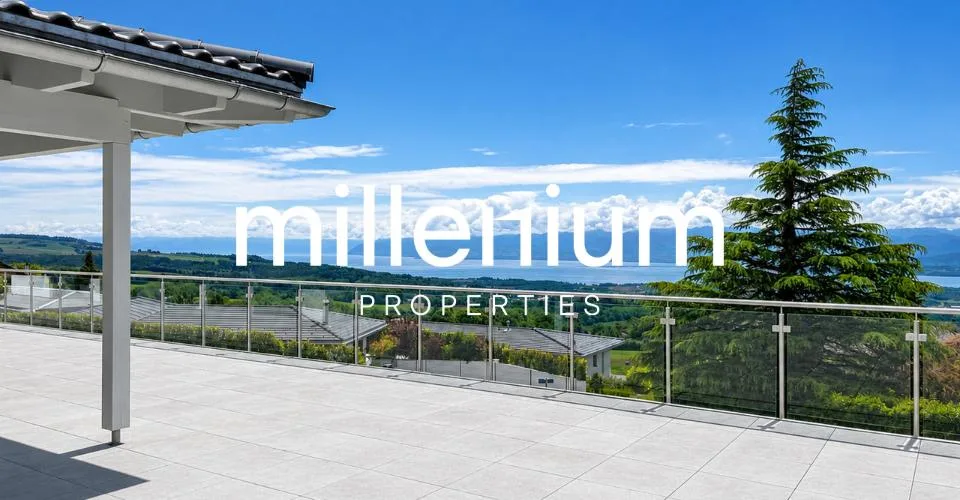 Villa de luxe avec vue imprenable sur le lac Léman et les Alpes