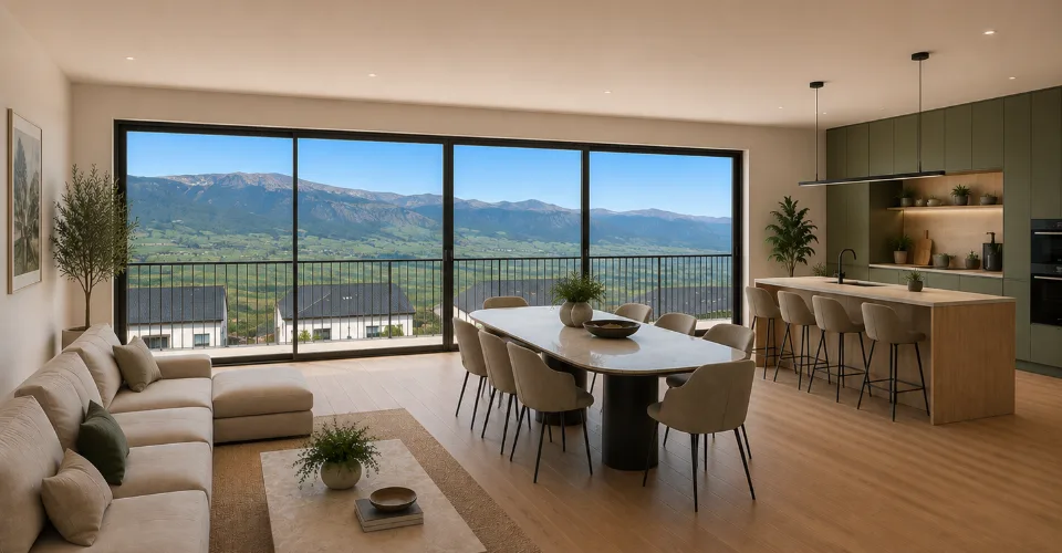 Villa neuve ? Panorama exceptionnel sur les Alpes