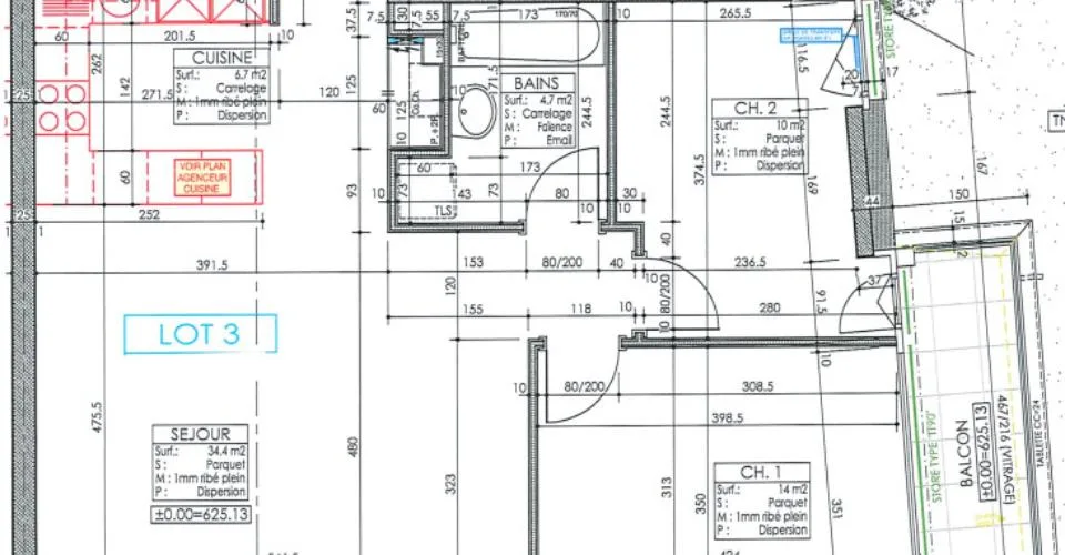 Appartement neuf de 3.5 pièces au rez-de-chaussée