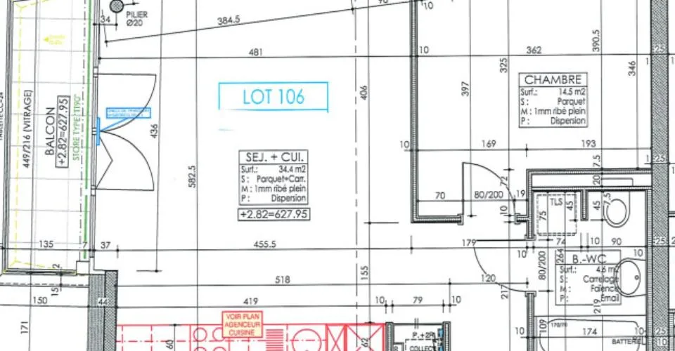 Appartement neuf de 2.5 pièces au 1er étage