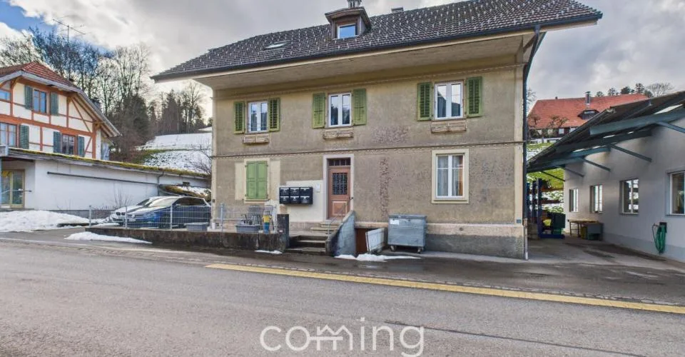 Wyssachen - Appartement de 2 pièces entièrement meublé dans un environnement naturel calme, il suffit d'emménager