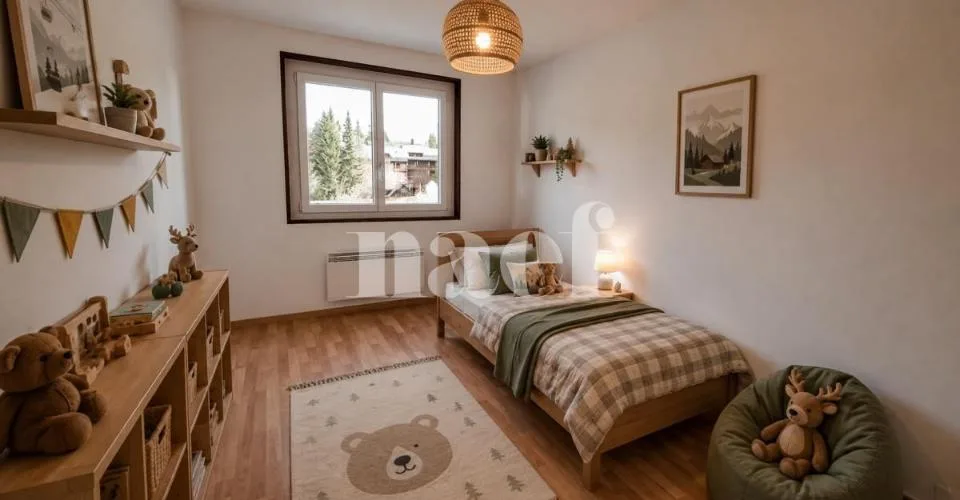 Appartement de 4 pièces au 1er étage avec 2 balcons