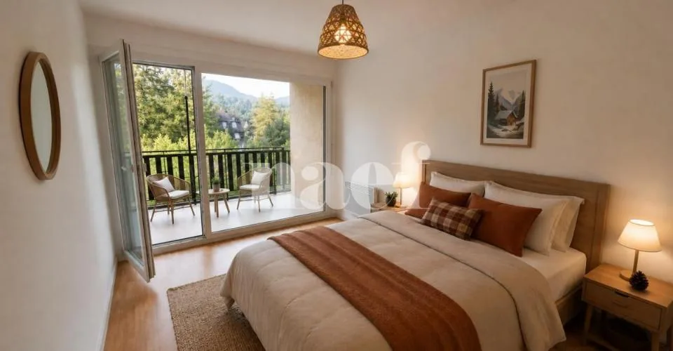 Appartement de 4 pièces au 1er étage avec 2 balcons
