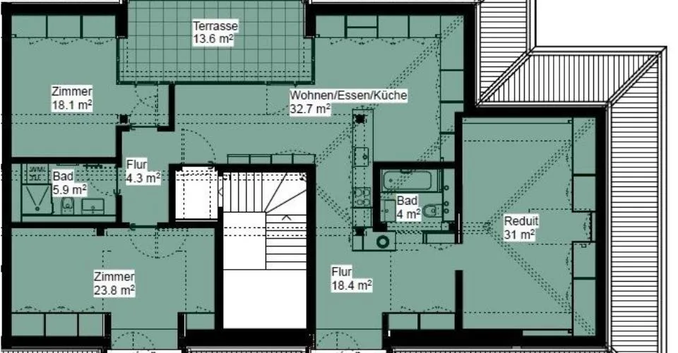 Charmant appartement fraîchement rénové au cœur de la ville de Winterthour