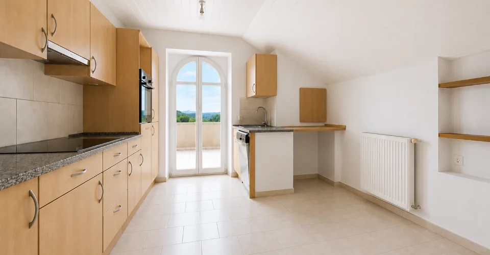 Duplex rénové avec terrasse et mezzanine au c?ur du village