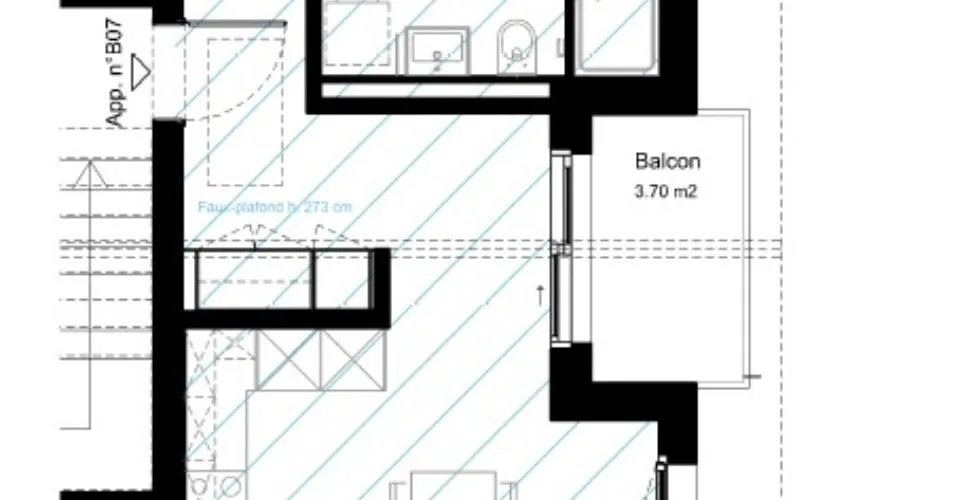 Magnifique appartement récent de 2.5 pièces avec balcon