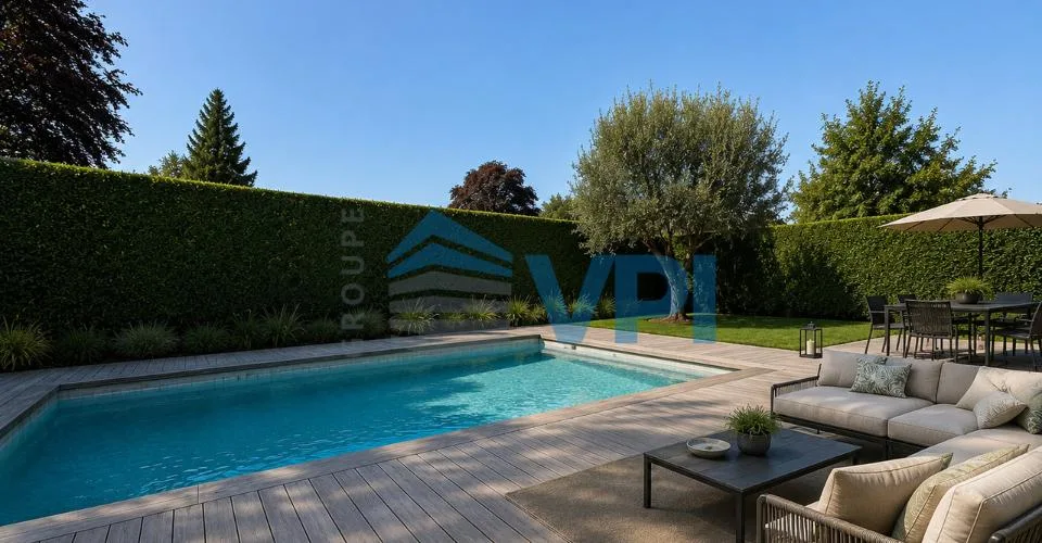 Superbe villa mitoyenne contemporaine à Veyrier