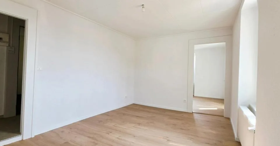 Appartement entièrement rénové de 2 pièces au 3ème étage avec vue sur le lac et les Alpes