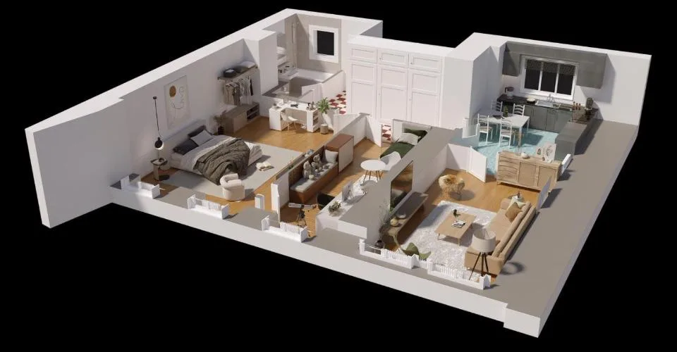 Appartement de 3.5 pièces au 2ème étage