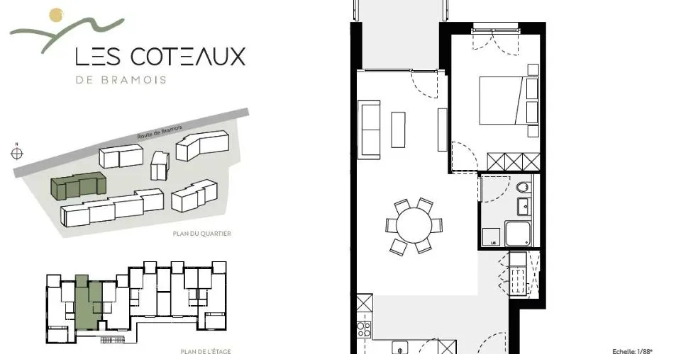 2.5 pièces moderne à Bramois