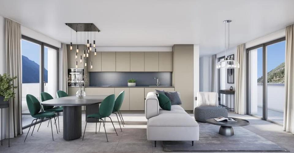 Appartements neufs et modernes dans un emplacement unique à Loèche-la-Susten