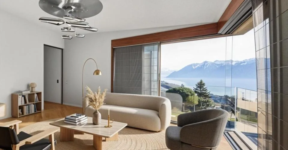 Attique contemporain avec panorama spectaculaire