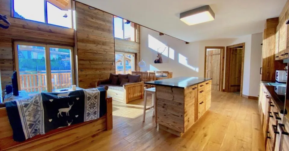 Superbe appartement de 5.5 pièces en attique (ski-in & ski-out) sur les pistes de ski à Veysonnaz
