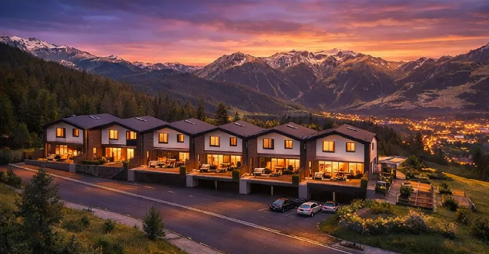 Promotion de 6 superbes villas mitoyennes à Vex