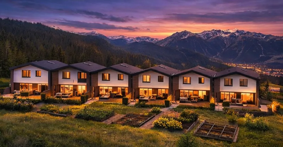 Promotion de 6 superbes villas mitoyennes à Vex