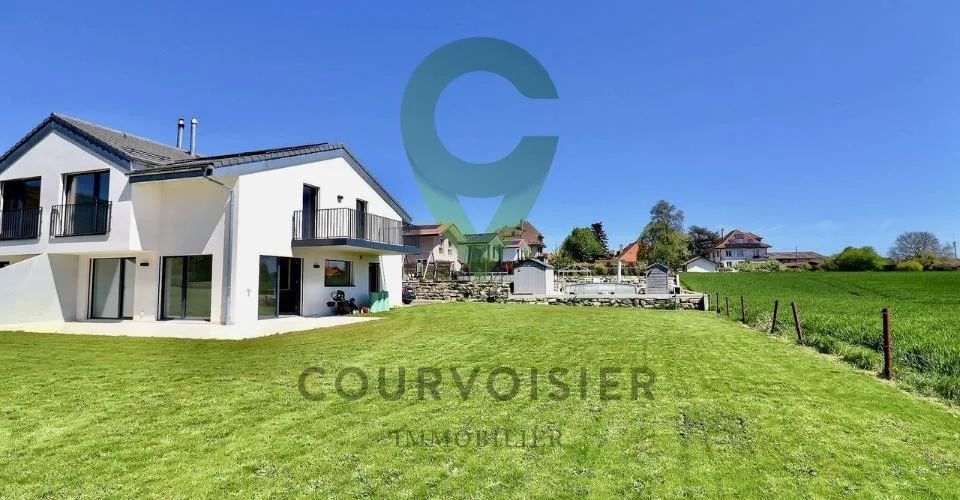 Neuf ! Villa jumelée avec horizon dégagé sur la chaîne des Alpes
