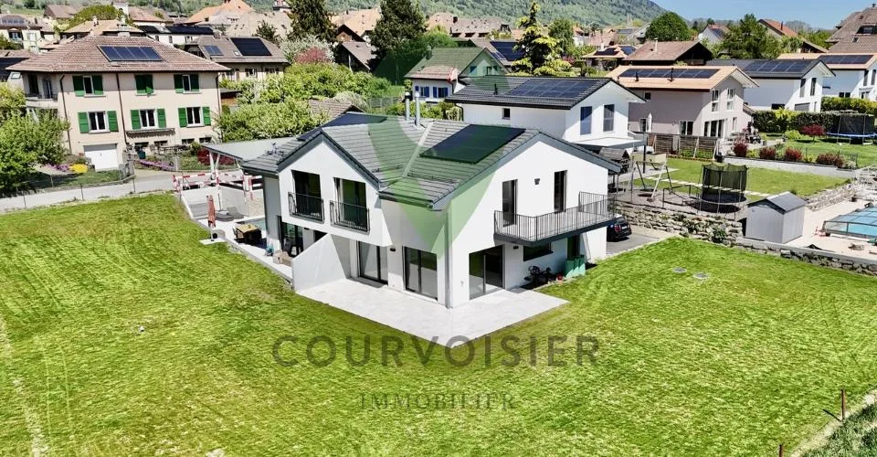 Neuf ! Villa jumelée avec horizon dégagé sur la chaîne des Alpes