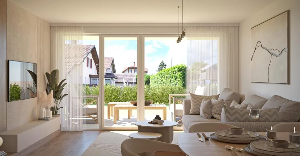 Nouveau projet à Bevaix – Appartement de 2,5 pièces au rez-de-chaussée avec jardin (lot C) – Foto 4 von 5
