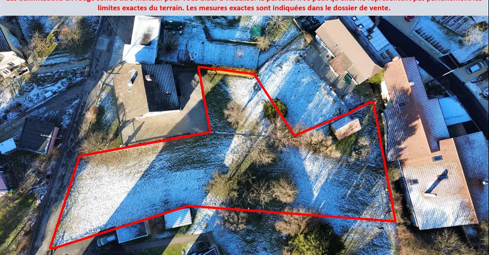 Deux belles parcelles de terrain constructible d’une superficie totale de 1'435 m2 à Villeret