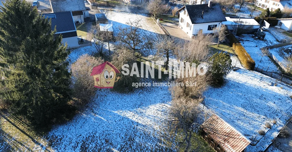 Deux belles parcelles de terrain constructible d’une superficie totale de 1'435 m2 à Villeret