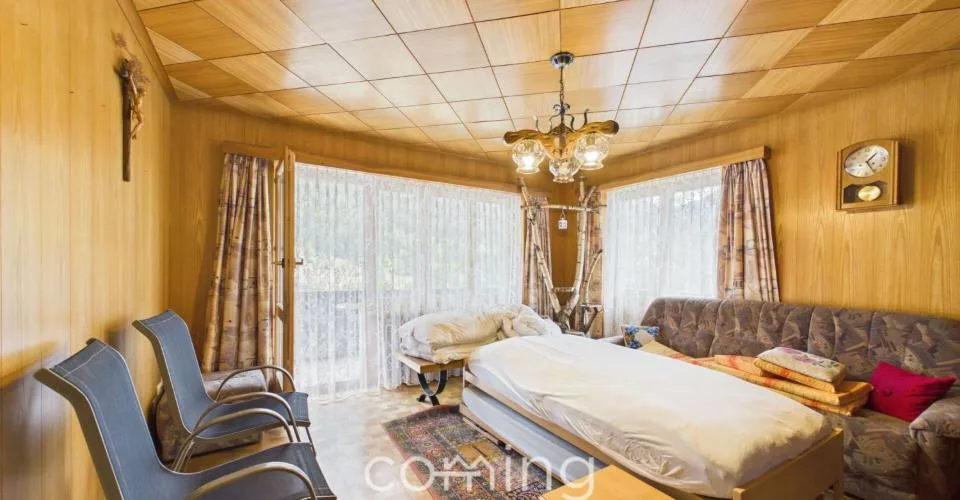 Vivre avec une vue imprenable dans le Lötschental - charmant appartement de 4,5 pièces à Wiler