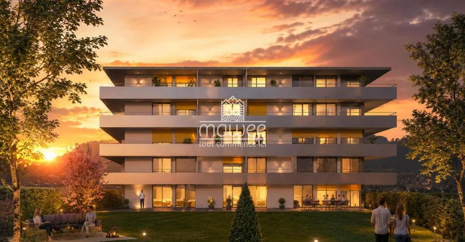 Appartement neuf de 2,5 pièces avec grand balcon à Grône