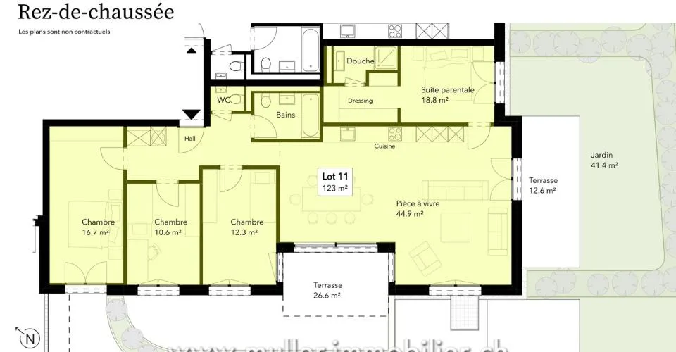 Spacieux 5.5 pièces avec terrasse et jardin à 5 min de Romont – foto 7 di 13