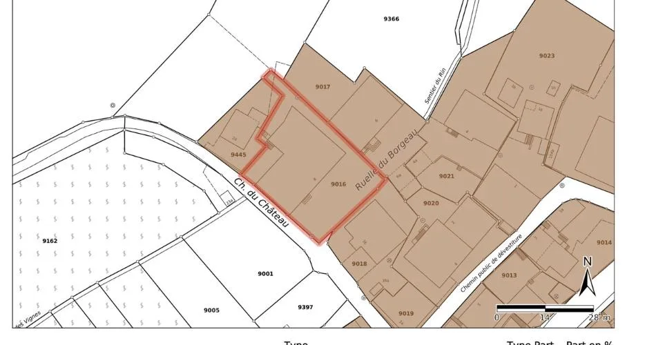Belle ferme avec permis de construire pour 5 appartements.