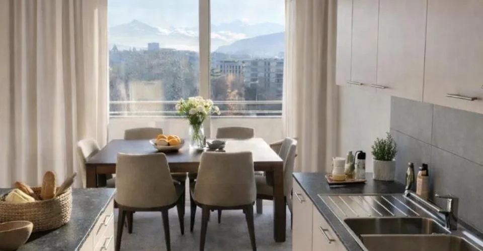 Élégance contemporaine avec vue panoramique sur le lac à Cologny