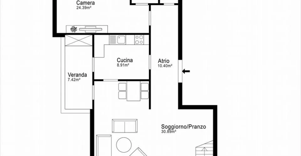 MERVEILLEUS DUPLEX ATTIKA IN LUGANO ALDESAGO / ZWEIT WOHNSITZ – Foto 7 von 9