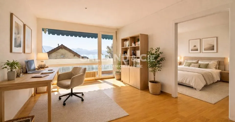 1 lot de PPE: logement principal de 6.5 pces libre et un 3.5 pces loué