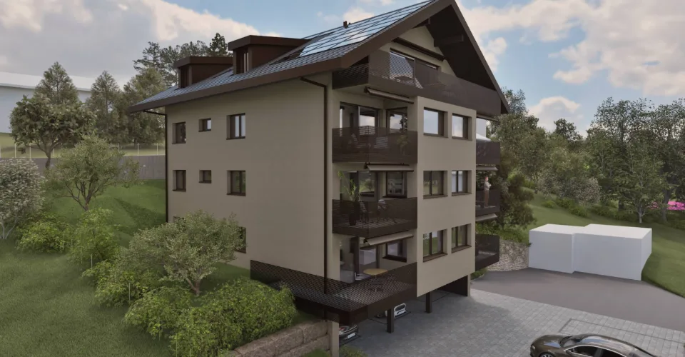 Superbe appartement mansardé neuf de 4½ dans les combles avec balcon et vue dégagée