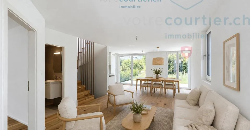Villa contemporaine neuve en pignon avec jardin - disponible de suite – photo 9 sur 13