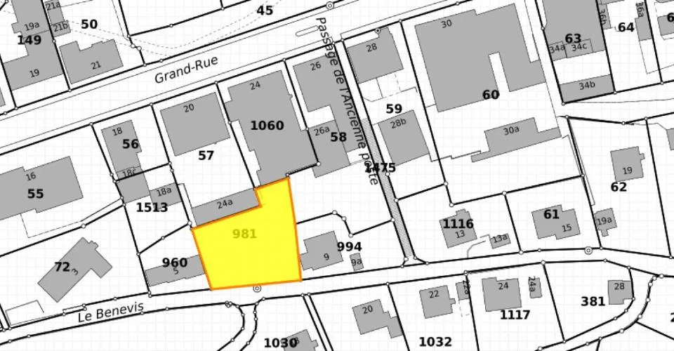 Reconvilier, terrain de 808 m2 constructible
