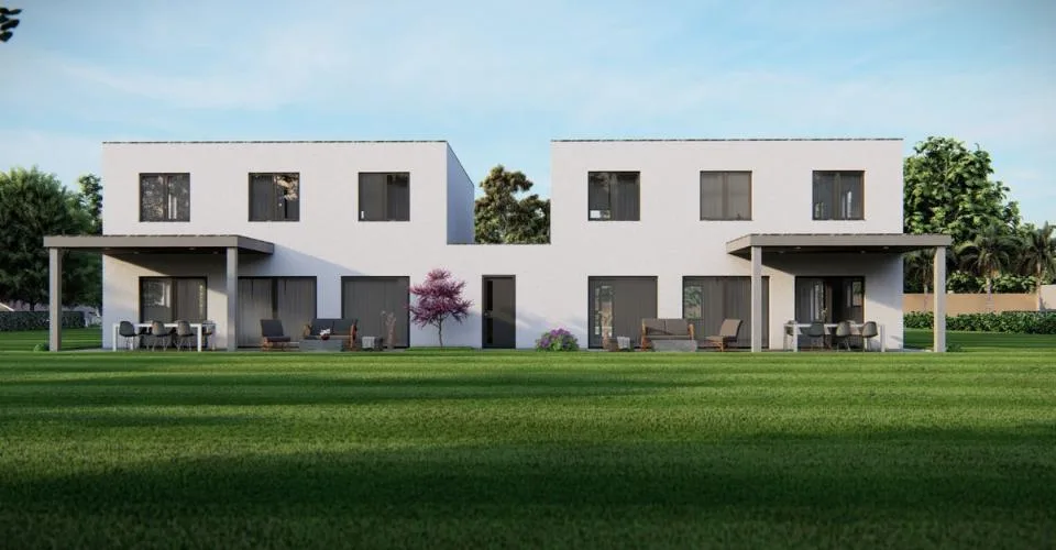 Villa jumelée neuve au centre de Courtedoux