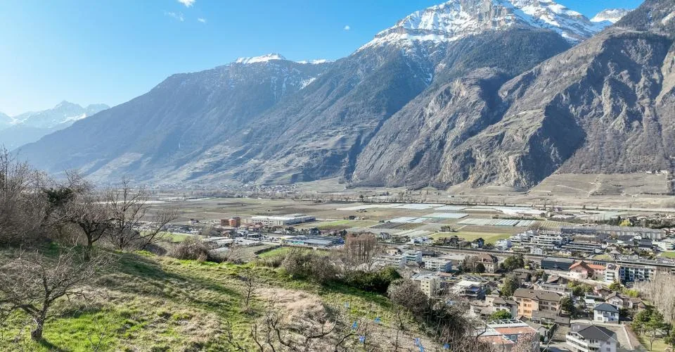Grand terrain à construire dans le village de Saxon