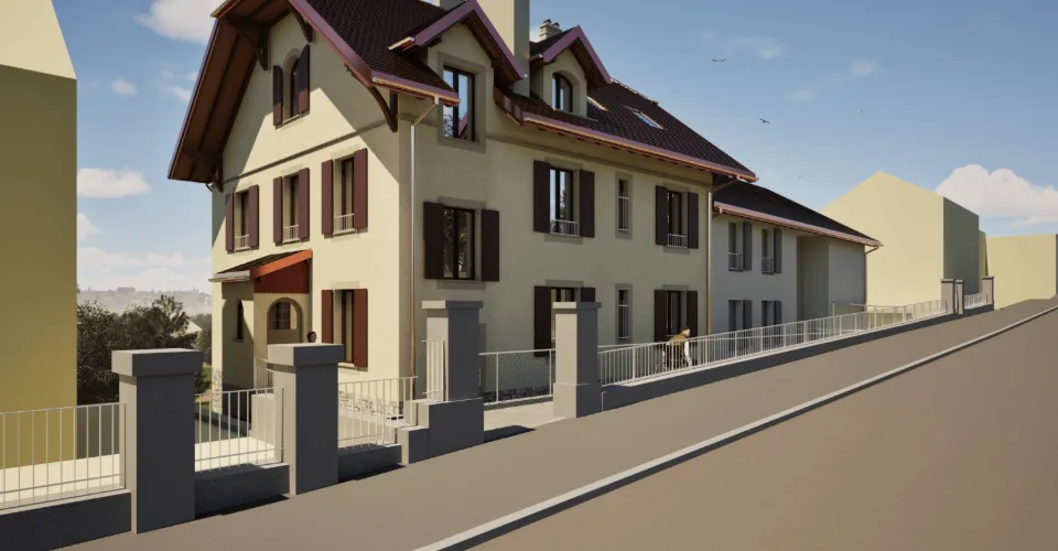 Superbe appartement neuf de 2½ pièces au rez supérieur avec grande terrasse