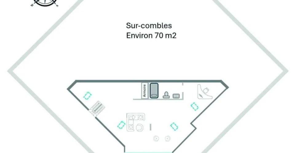Magnifique duplex en attique de 6.5 pièces