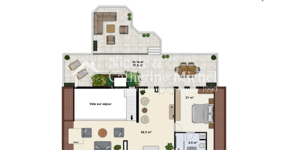 Attique duplex de haut standing dans une résidence au bord du lac – Foto 13 von 13
