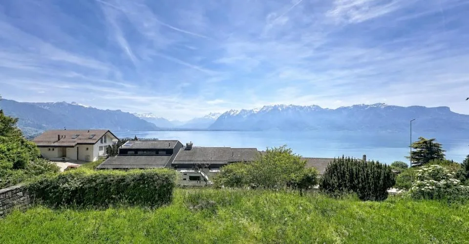 Chardonne - Magnifique villa accolée neuve de 6.5 pces avec une vue imprenable sur le Léman